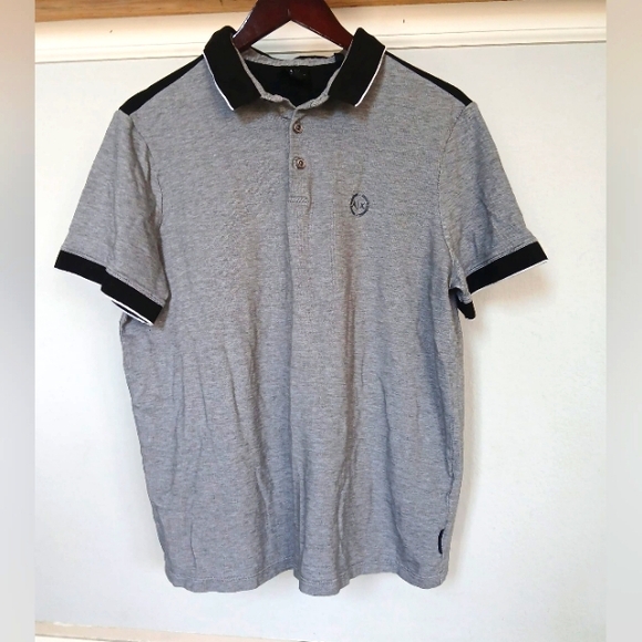 A|X Armani Exchange Men's Accent Small Circle Logo Polo Shirt Size XXL - Picture 2 of 7